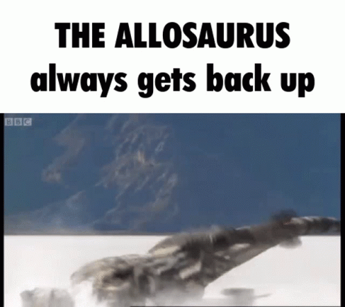 Allosaurus Back It Up GIF