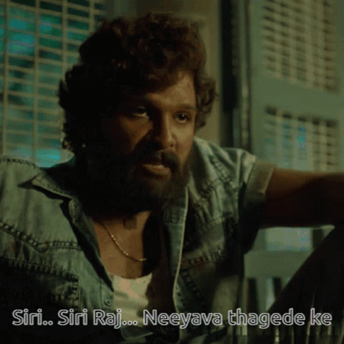 Allu Arjun Siri Raj Hand Gesture GIF