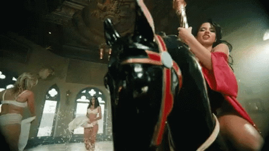 Alluring Becky G Sing Riding Carousel GIF