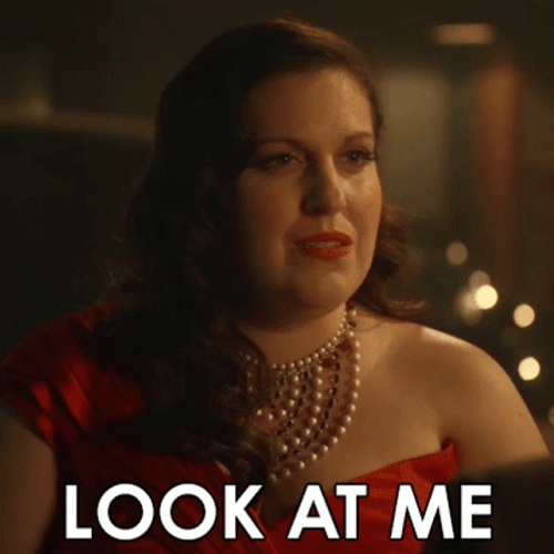 Alma Fillcot In Red Dress Look At Me GIF