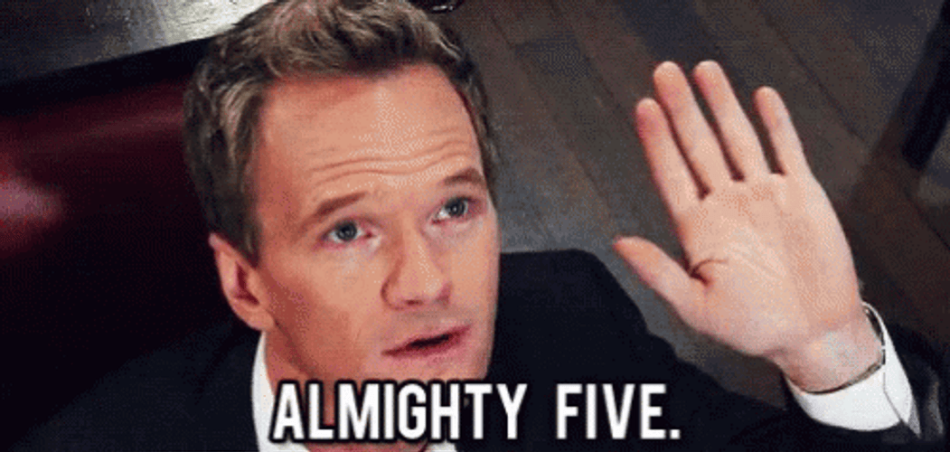 Almighty 5 Barney Stinson GIF