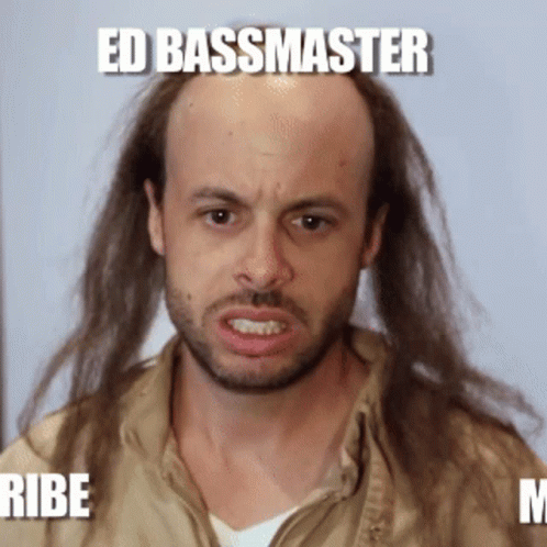 Almost Bald Ed Bassmaster Nervous And Embarrassed GIF