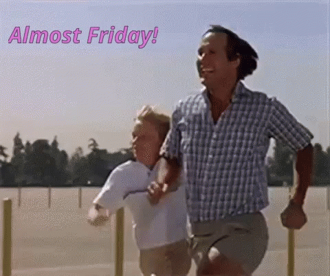 Almost Friday Seems Like Reaching Finish Line GIF