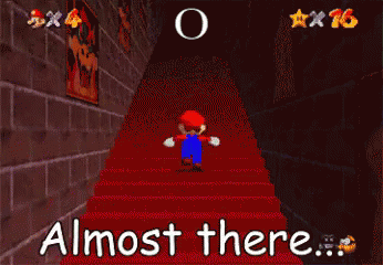 Almost There Super Mario Gameplay GIF