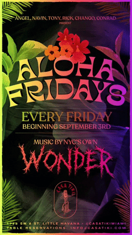Aloha Friday Club Poster GIF