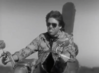 Alone Driving Smoke Vintage Movie GIF