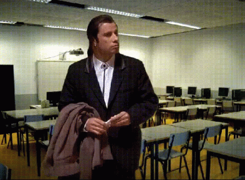 Alone In The Classroom Meme GIF