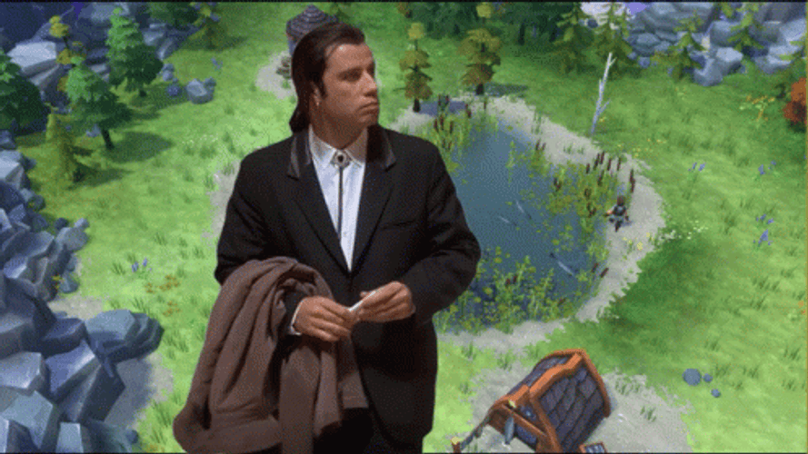 Alone John Travolta GIF