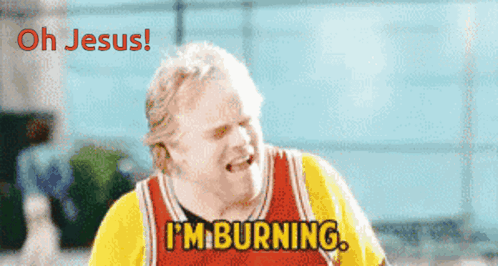 Along Came Polly Basketball Oh Jesus Im Burning GIF