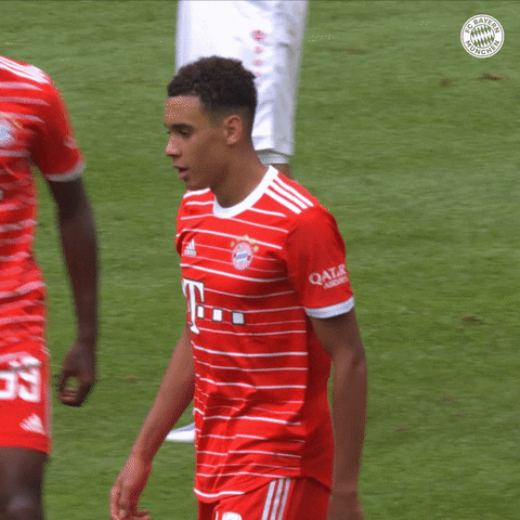 Alphonso Davies Kiss Jamal Musiala GIF