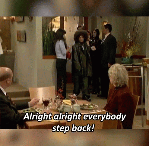 Alright Alright Everybody Step Back Group At Table GIF
