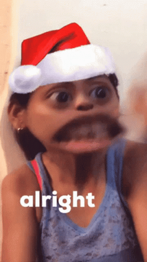 Alright Snapchat Girl Filter GIF