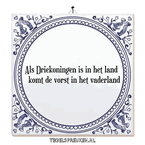 Als Driekoningen Tile with Words