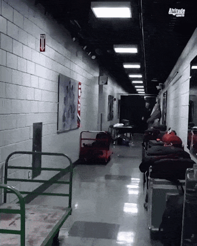 Altitude Sports Sign In Hallway GIF