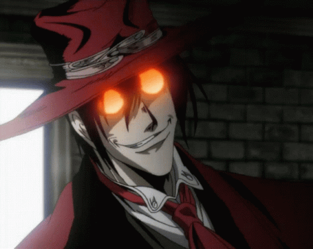 Alucard Hellsing Describing His Weapon GIF