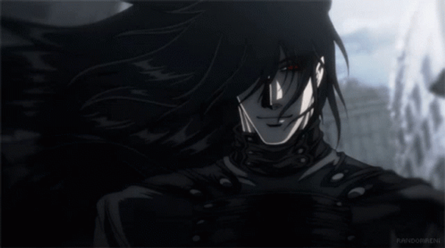 Alucard Hellsing Dramatic Stare  GIF