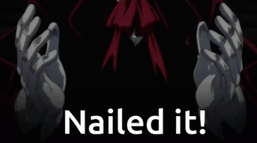 Alucard Hellsing Nailed It GIF