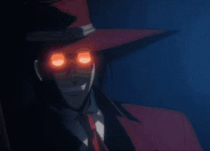 Alucard Hellsing Talking About Gun GIF