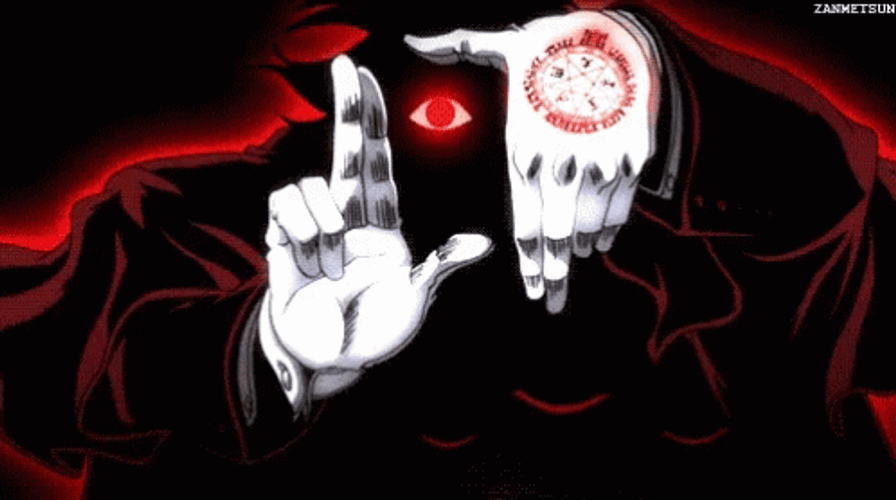 Alucard Hellsing Vampire Hypnosis  GIF
