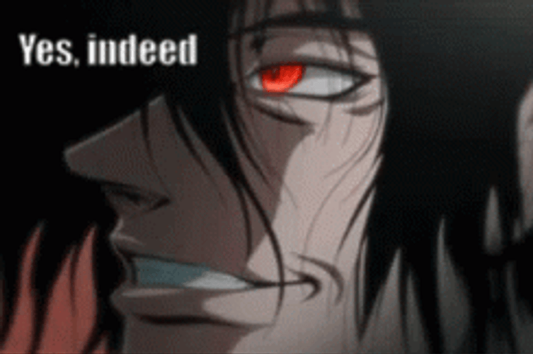 Alucard Hellsing Yes Indeed GIF