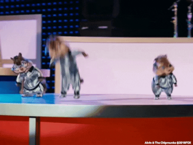 Alvin And The Chipmunks Chipettes Singing On Stage GIF