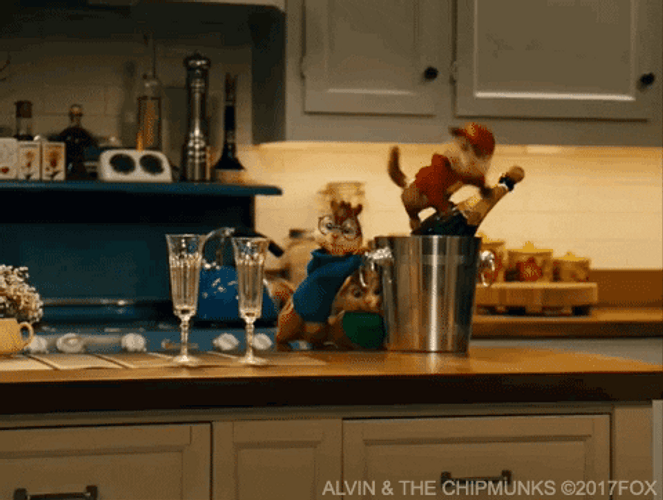 Alvin And The Chipmunks Drinking Wine GIF