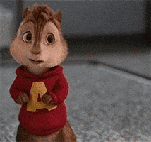 Alvin The Chipmunk Holding Sandwich And Smiling GIF