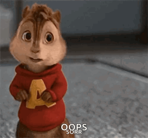 Alvin the Chipmunk Smiling Arms Crossed