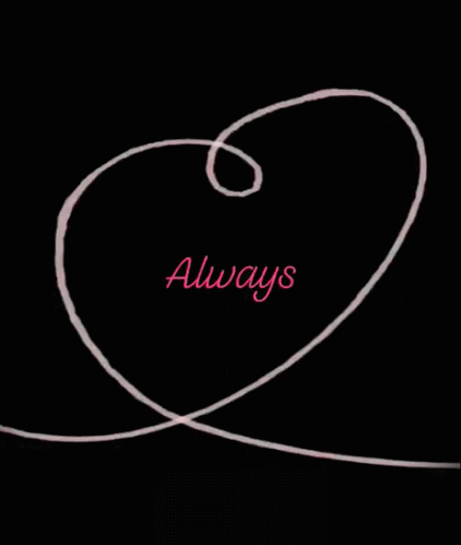 Always Heart Shape Drawing GIF