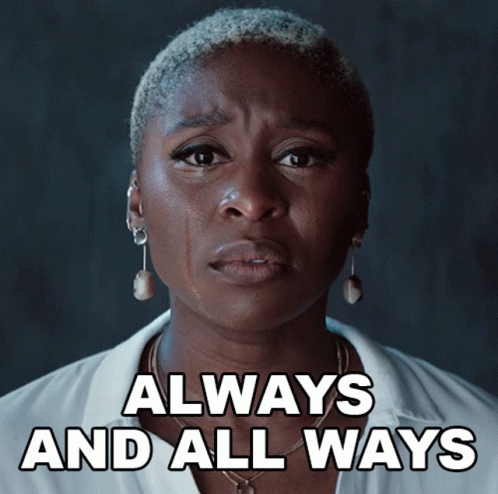Always Black Girl In Her White Short Hair Cut GIF