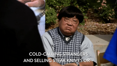 Always Be Closing Asian Steak Knives Seller GIF