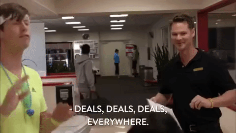 Always Be Closing Deals Everywhere Anders Holm GIF