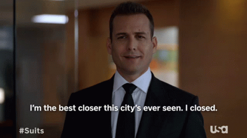 Always Be Closing Suits Harvey Specter GIF
