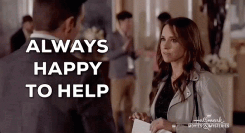 Always Happy To Help Morgan Brody GIF