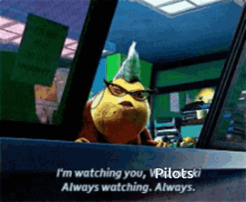 Always Watching Monsters Inc GIF