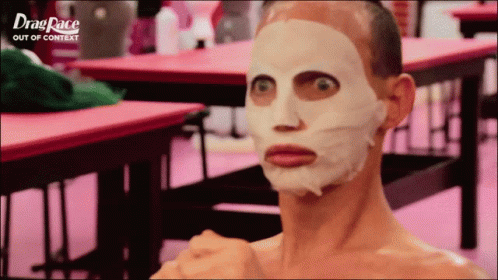 Alyssa Edwards Beauty Mask Stare GIF