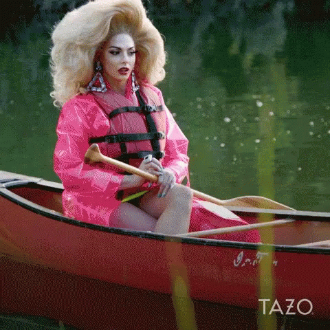 Alyssa Edwards Jaw Drop Canoe GIF