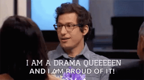 Am I The Drama Queen Andy Samberg GIF