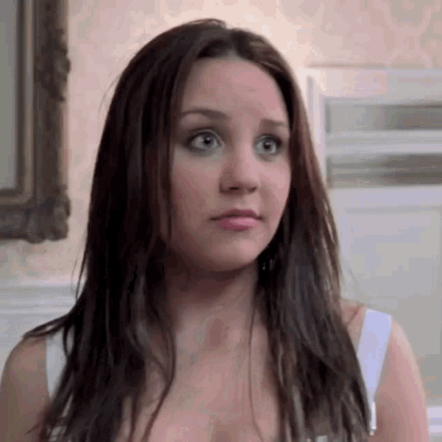 Amanda Bynes Awkward Smirk GIF