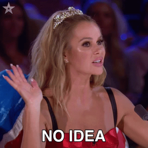 Amanda Holden No Idea GIF