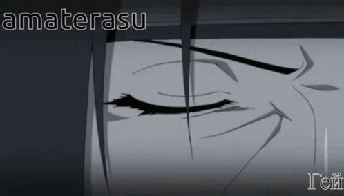Amaterasu Itachi Crying Eye GIF