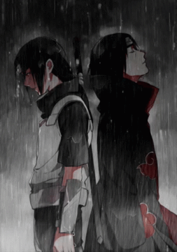 Amaterasu Itachi Raining GIF