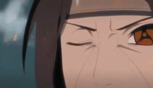 Amaterasu Itachi Tranforming GIF