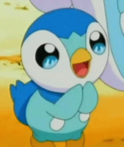 Amazed And Teary Eyed Piplup GIF