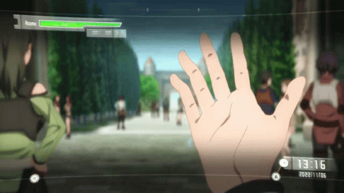 Amazed Asuna On Her Eyes GIF
