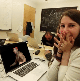 Amazed Girl Watching Ricardo Dance GIF