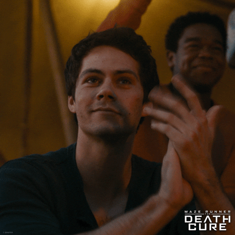 Amazed Golf Clap Dylan O'brian GIF