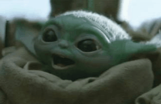 Amazed Reaction Grogu GIF