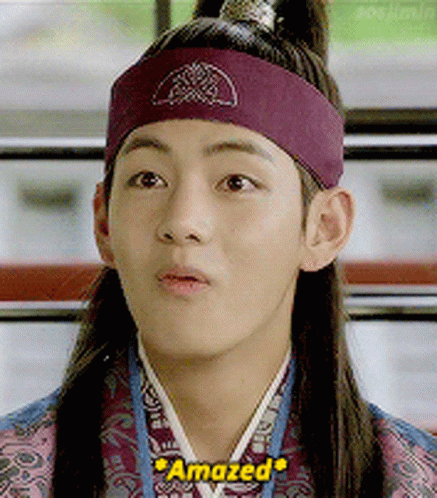 Amazed Taehyung V Bts Hwarang GIF