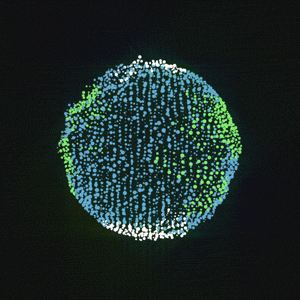 Amazing Art Globe Spinning GIF